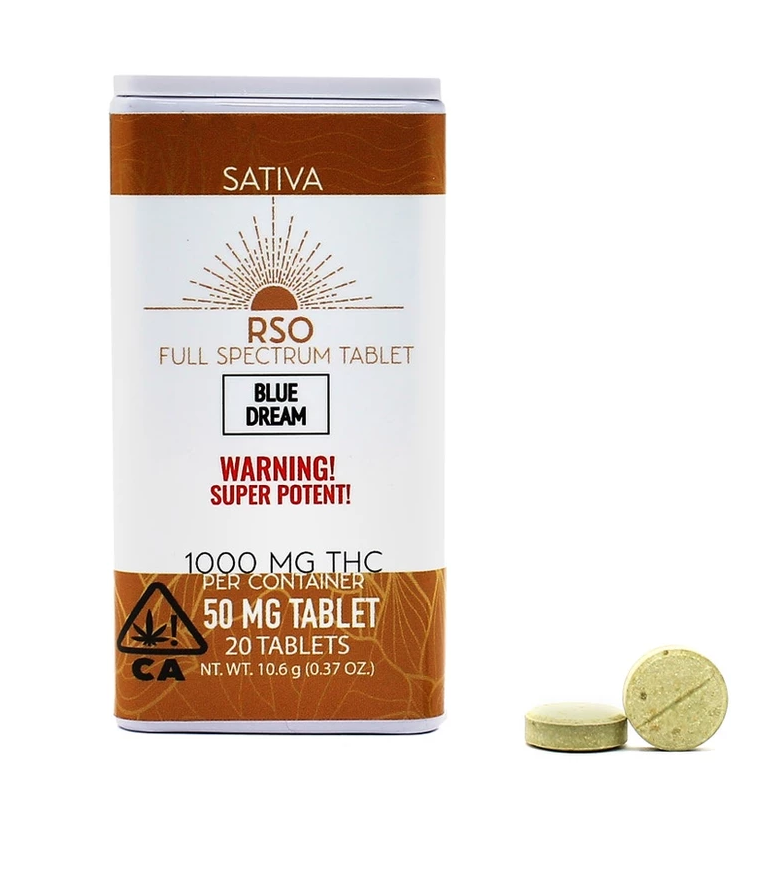 Photograph of product: RSO Tablets | Oui'd Blue Dream