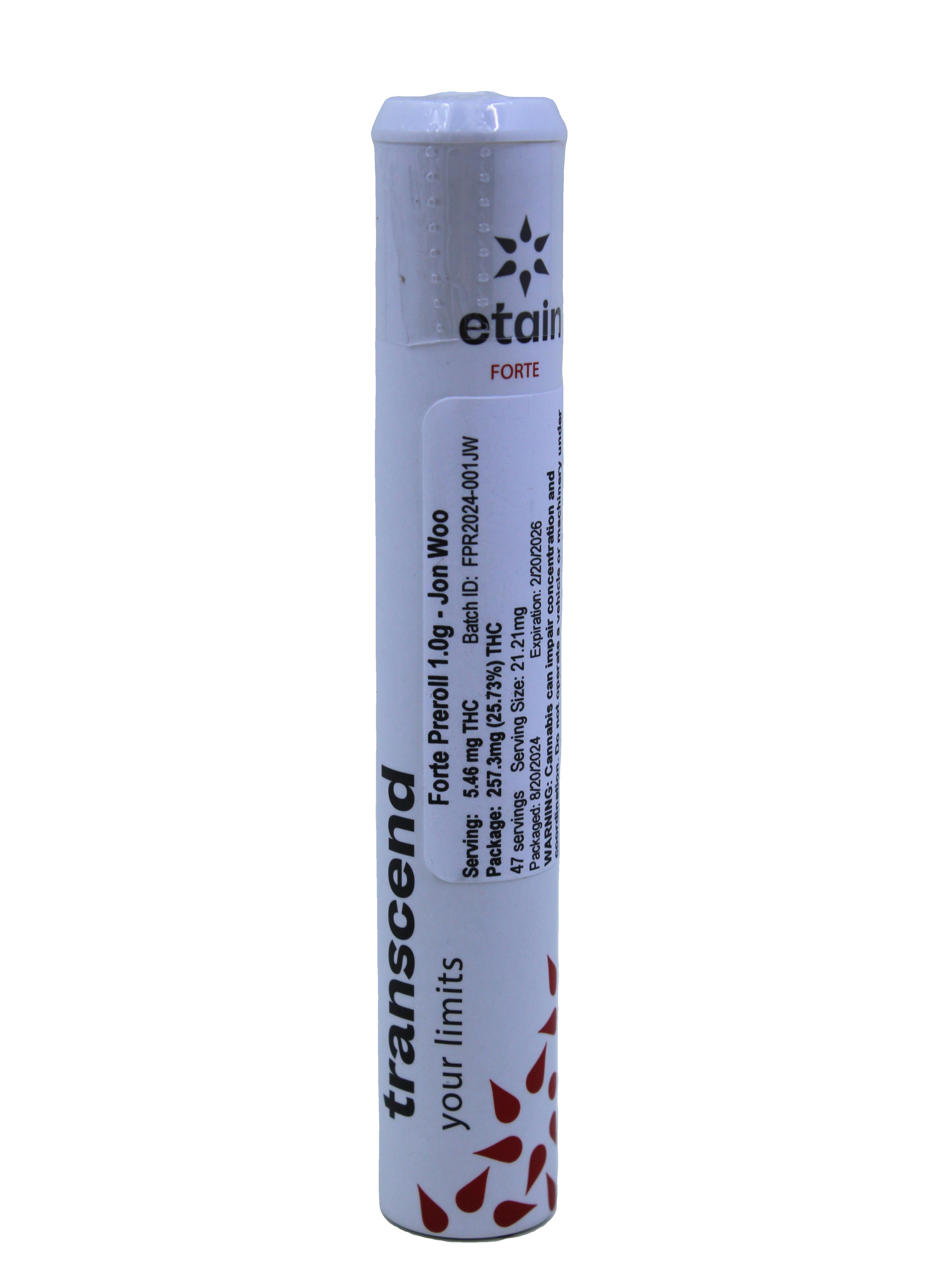 Photograph of product: Etain Forte - Jon Woo Pre-Roll - 1g