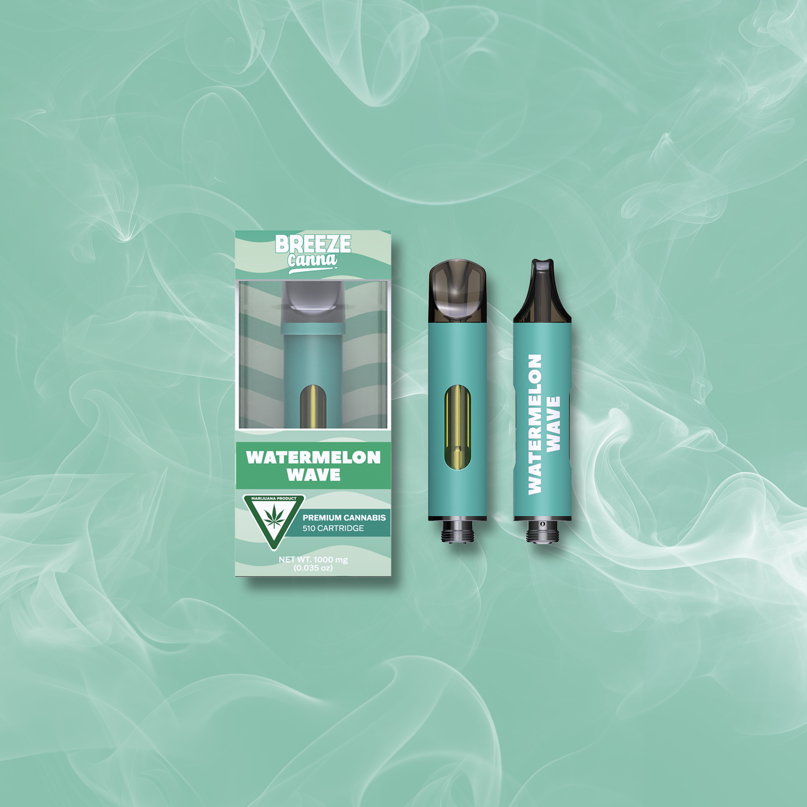 Photograph of product: Breeze | Watermelon Wave | 1g 510