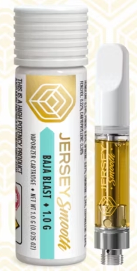 Photograph of product: Jersey Smooth - Baja Blast 1g Vape Cart