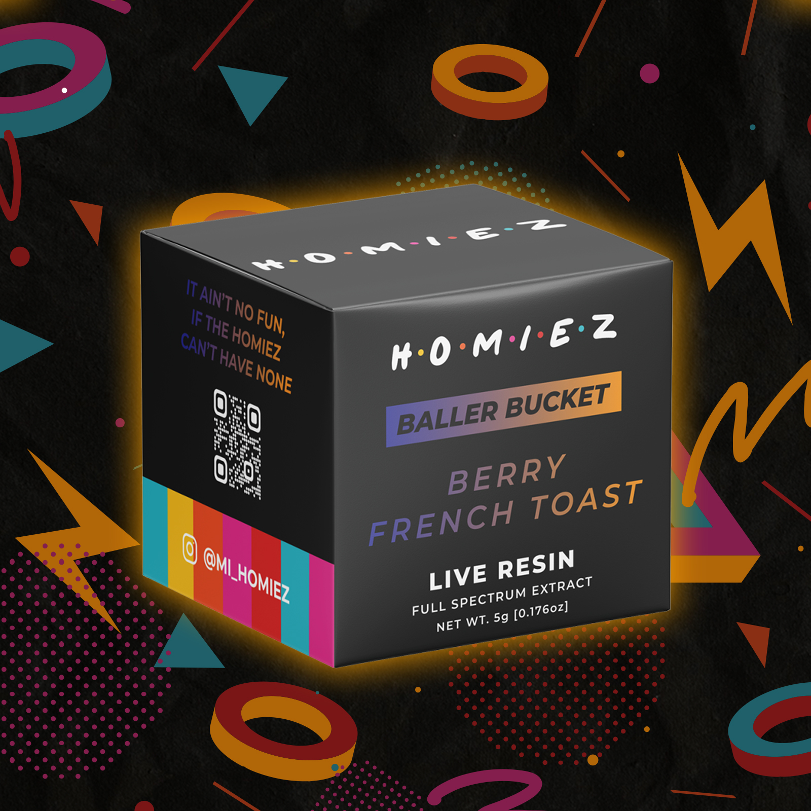 Photograph of product: Homiez Live Resin Baller Bucket Berry French Toast