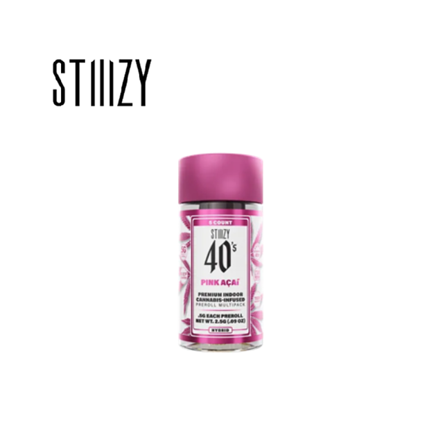 Photograph of product: PINK ACAI 2.5G 5 PACK INFUSED PREROLL