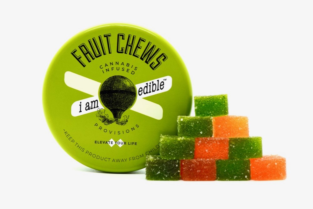 Photograph of product: Iam Edible 2:1 (CBD:TH-oui) Cucumber Watermelon 20pk