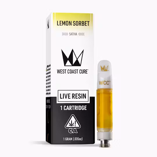Photograph of product: Lemon Sorbet (Oui'd) Live Resin Cartridge