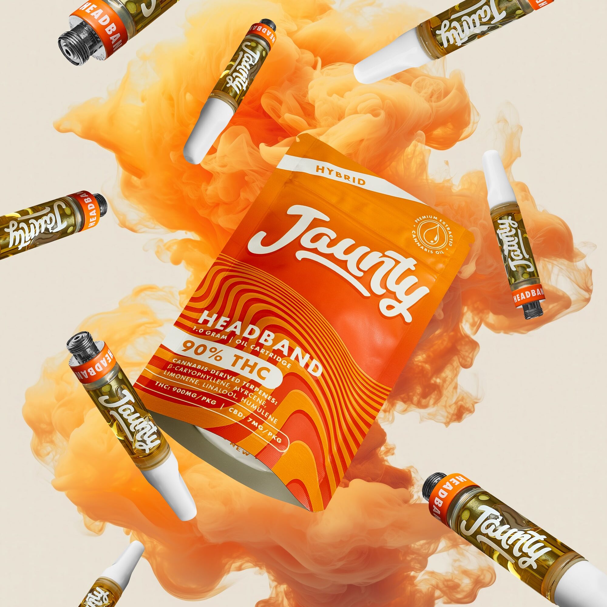Photograph of product: Jaunty Headband 510 Vape Cartridge 1g