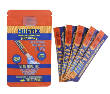Photograph of product: Hiistix | Fruit Punch | 5 Pack | 50mg | Beverage Enhancer | Nanticoke