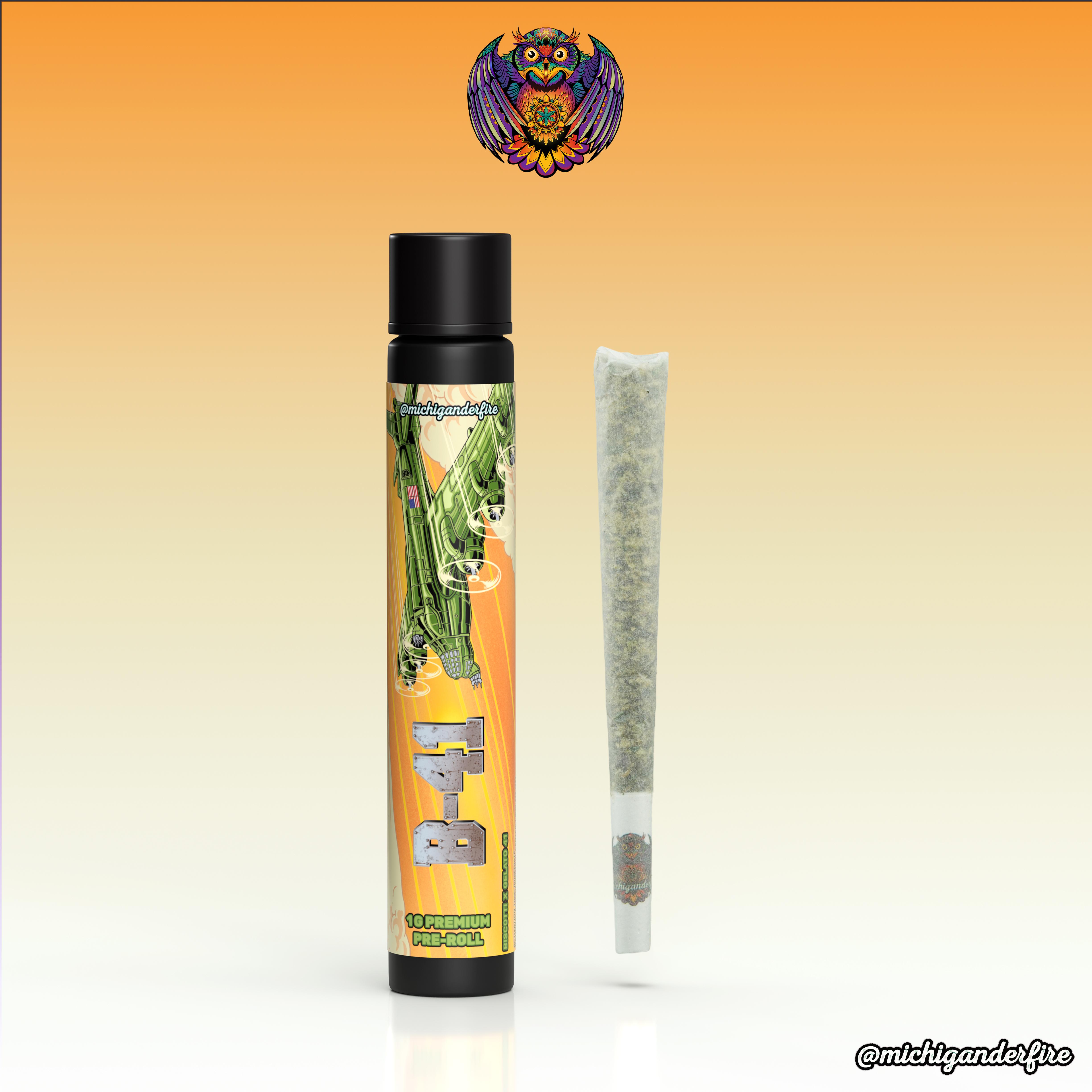Photograph of product: Michigander Fire | Crunch Berries Pre-Roll