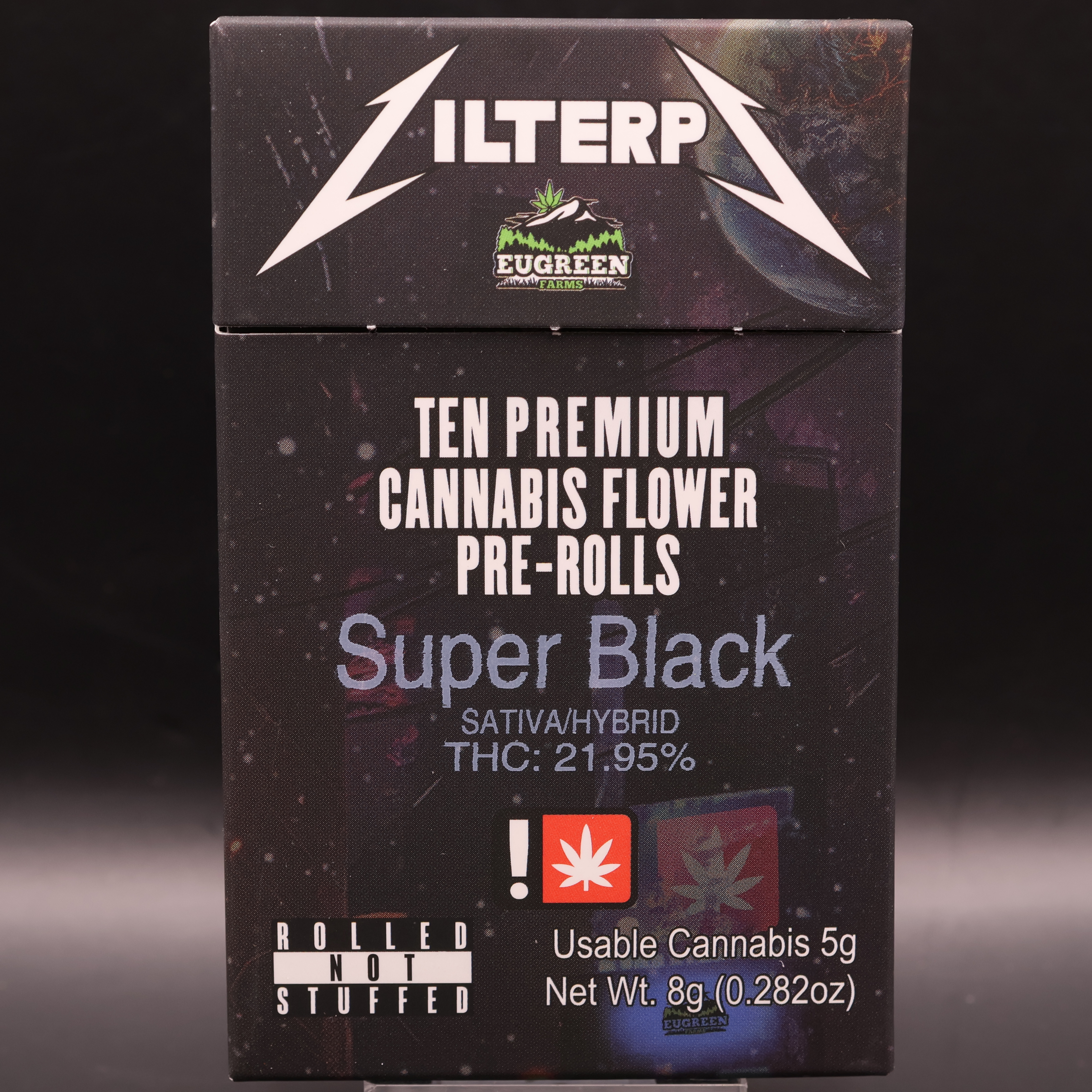 Photograph of product: Super Black 10pk Joints (Eugreen Farms)
