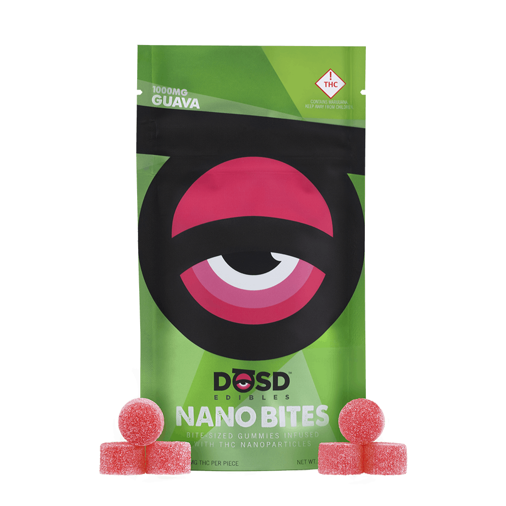 Photograph of product: DOSD - 1000mg NANOBITES - GUAVA