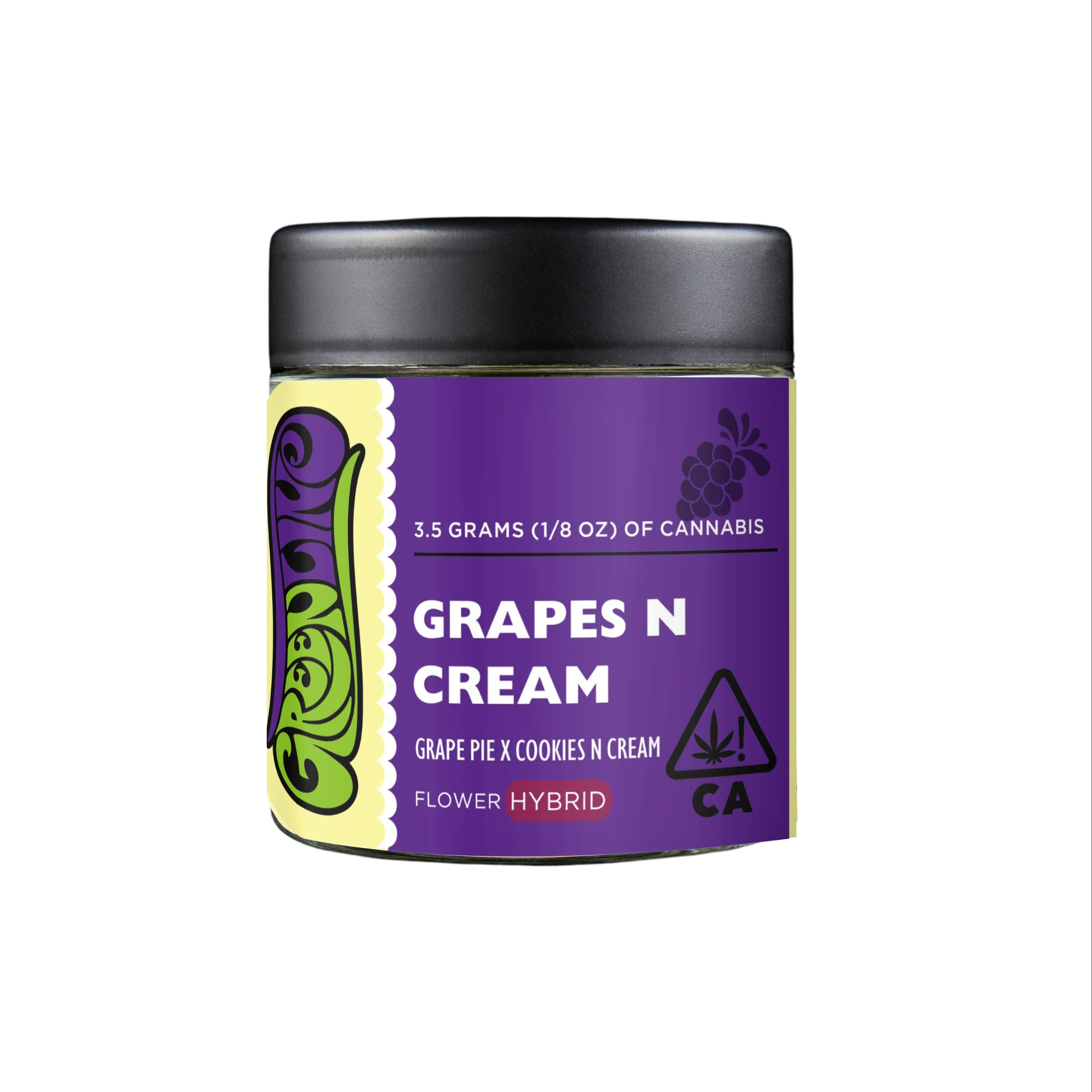 Photograph of product: GRAPES N CREAM 3.5G