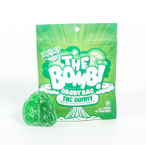 Photograph of product: Gummy BOMB Green Apple 1:1 CBD/TH-ouiV 1pk | 50mg
