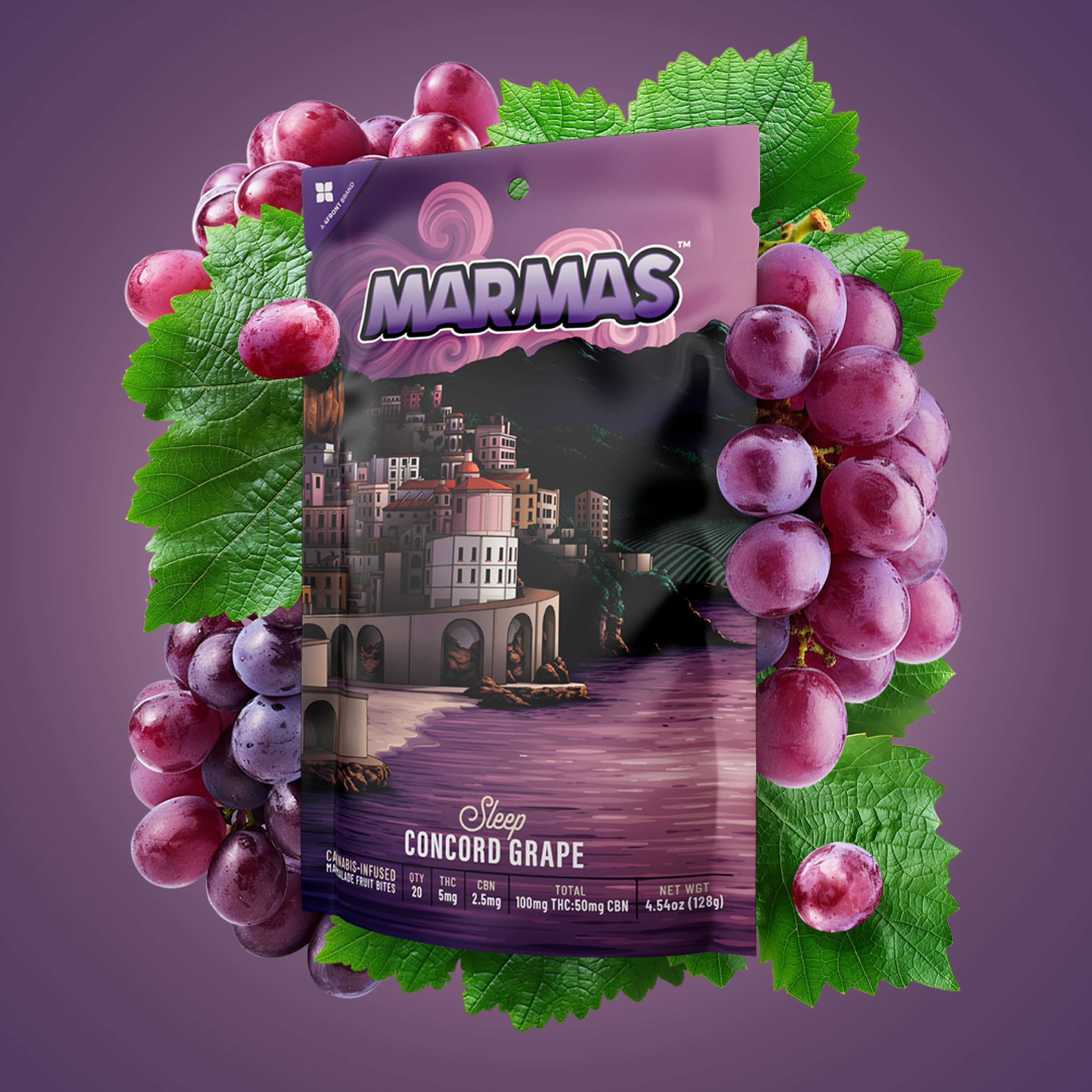 Photograph of product: Gummies | Marmas | Concord Grape Sleep [2:1 TH-oui:CBN] [20pk]