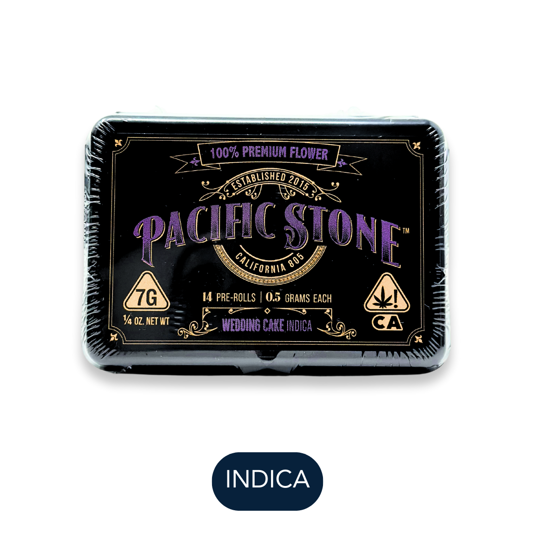 Photograph of product: Pacific Stone - Wedding Cake I - Preroll Pack - 14pk - 7g