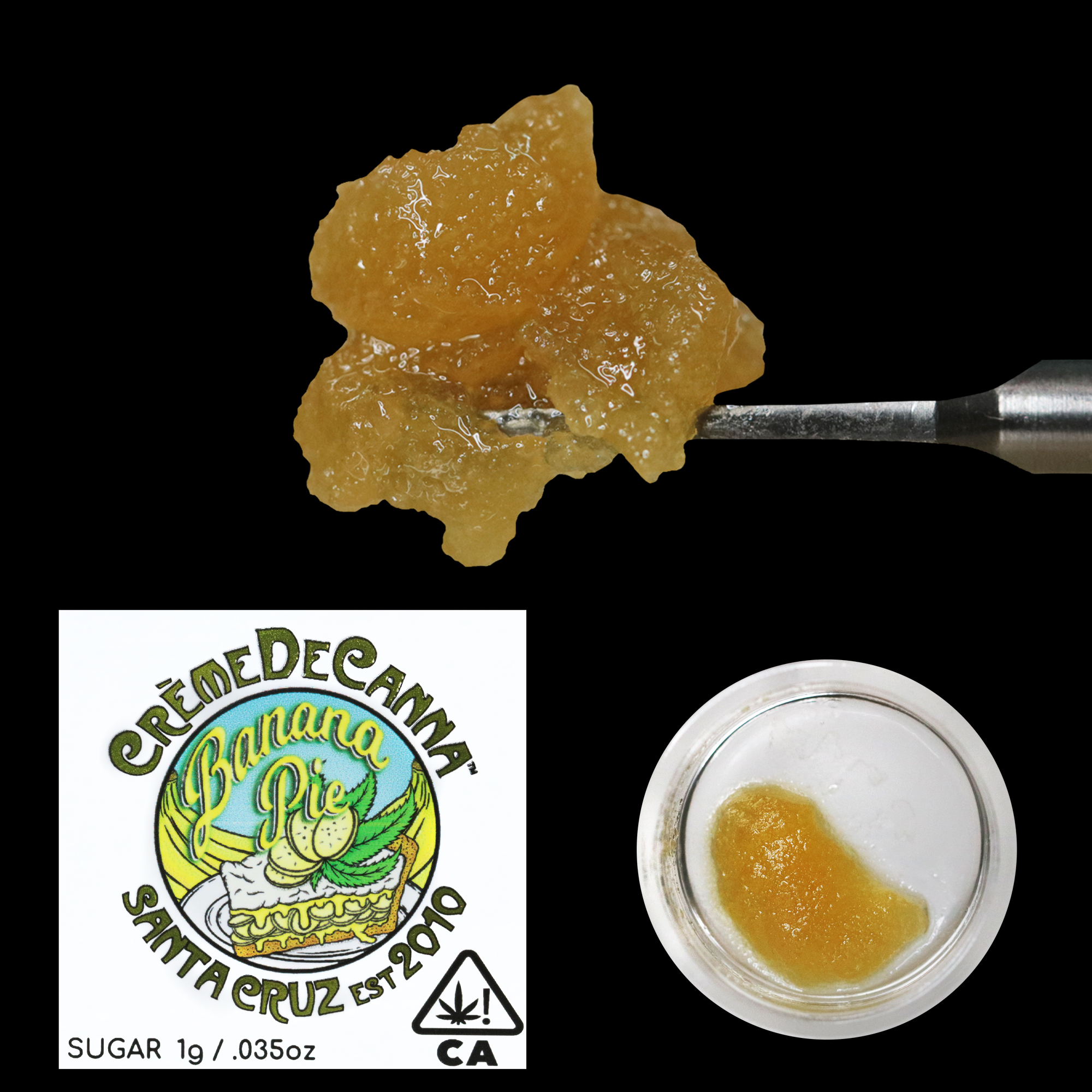Photograph of product: Creme De Canna - Cold Cured Diamond Sugar - Banana OG