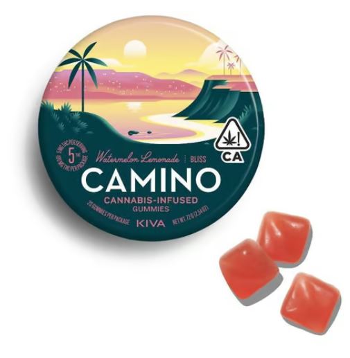 Photograph of product: CAMINO BLISS WATERMELON LEMONADE 20PK GUMMIES  100MG
