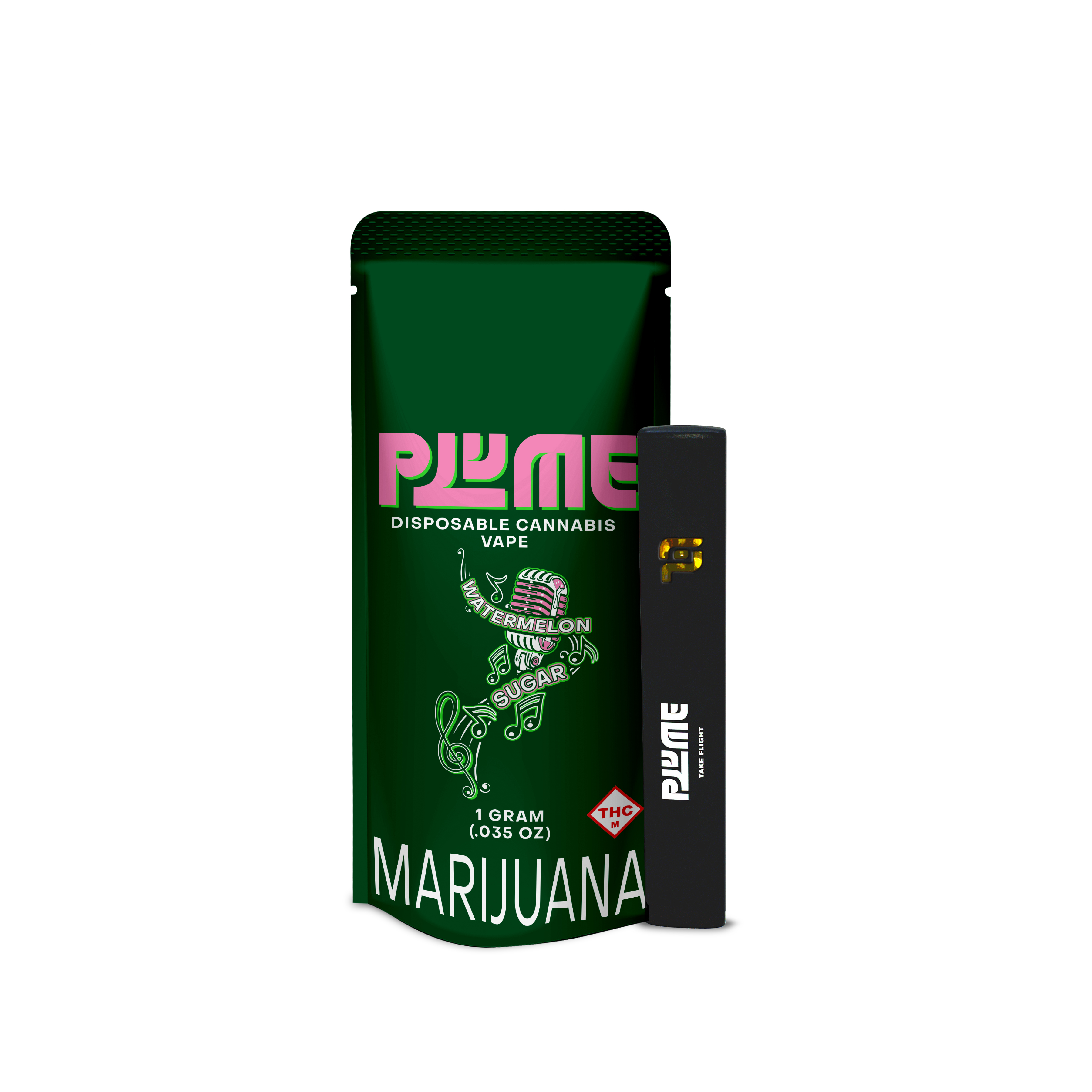 Photograph of product: Watermelon Sugar - Plume - 1g Disposable Vape Pen