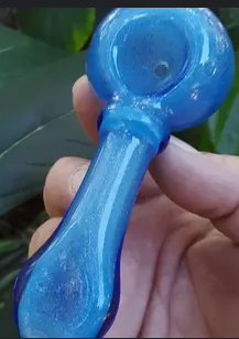 Photograph of product: Glass Globe Hand Pipe
