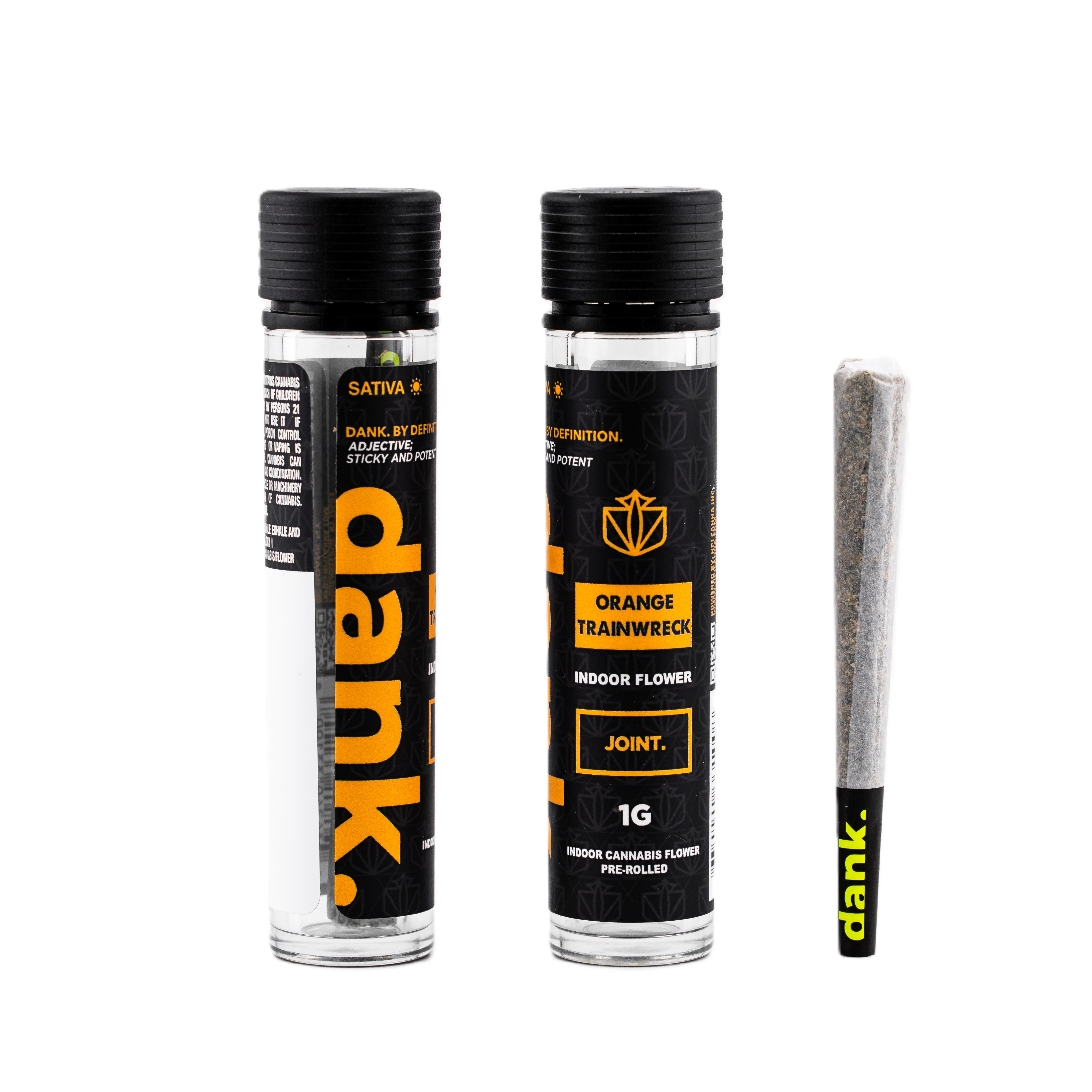 Photograph of product: Dank | Preroll | Orange Trainwreck | 1g