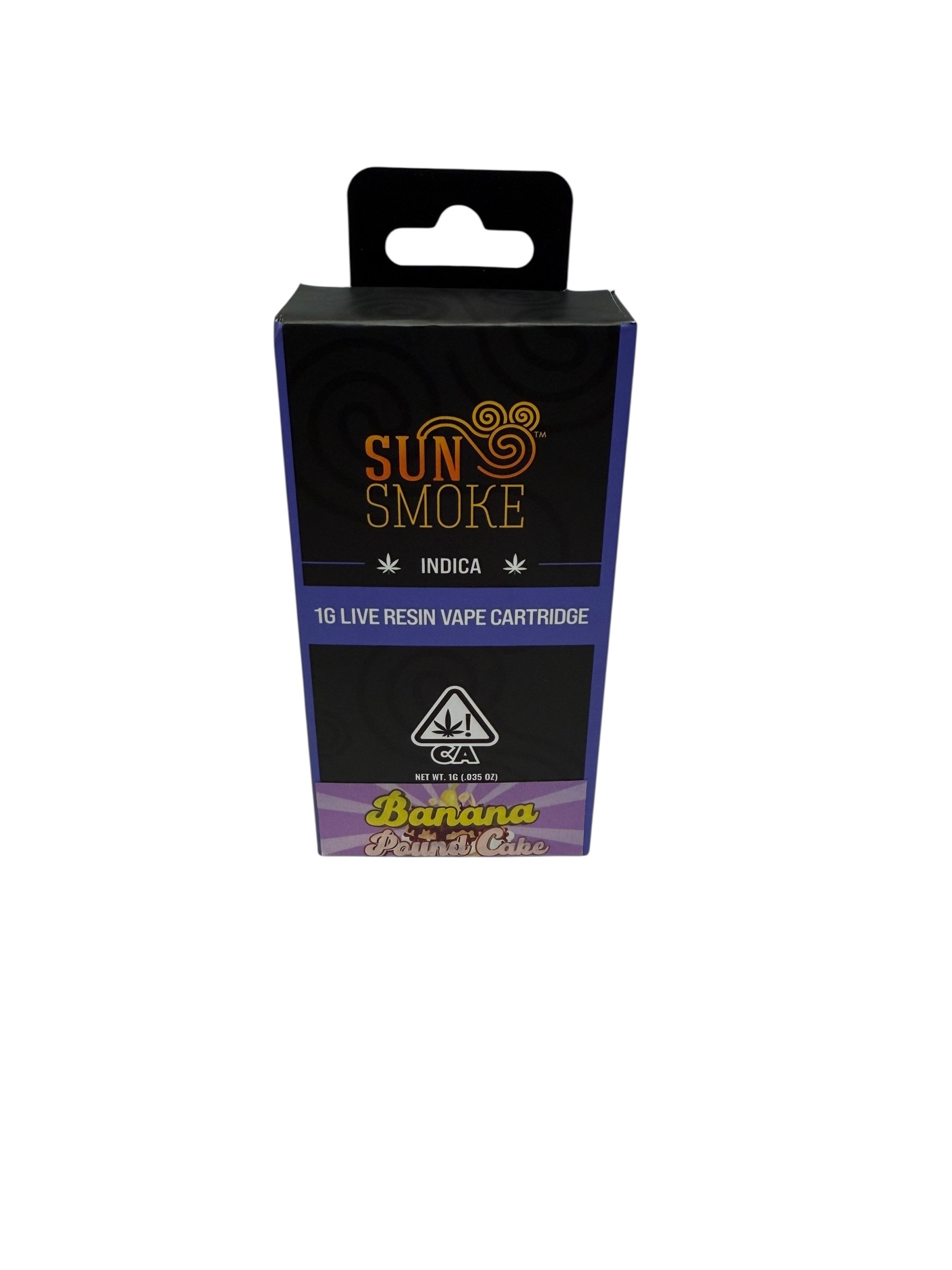 Photograph of Product: SunSmoke - Banana Pound Cake 1g Live Resin Cart