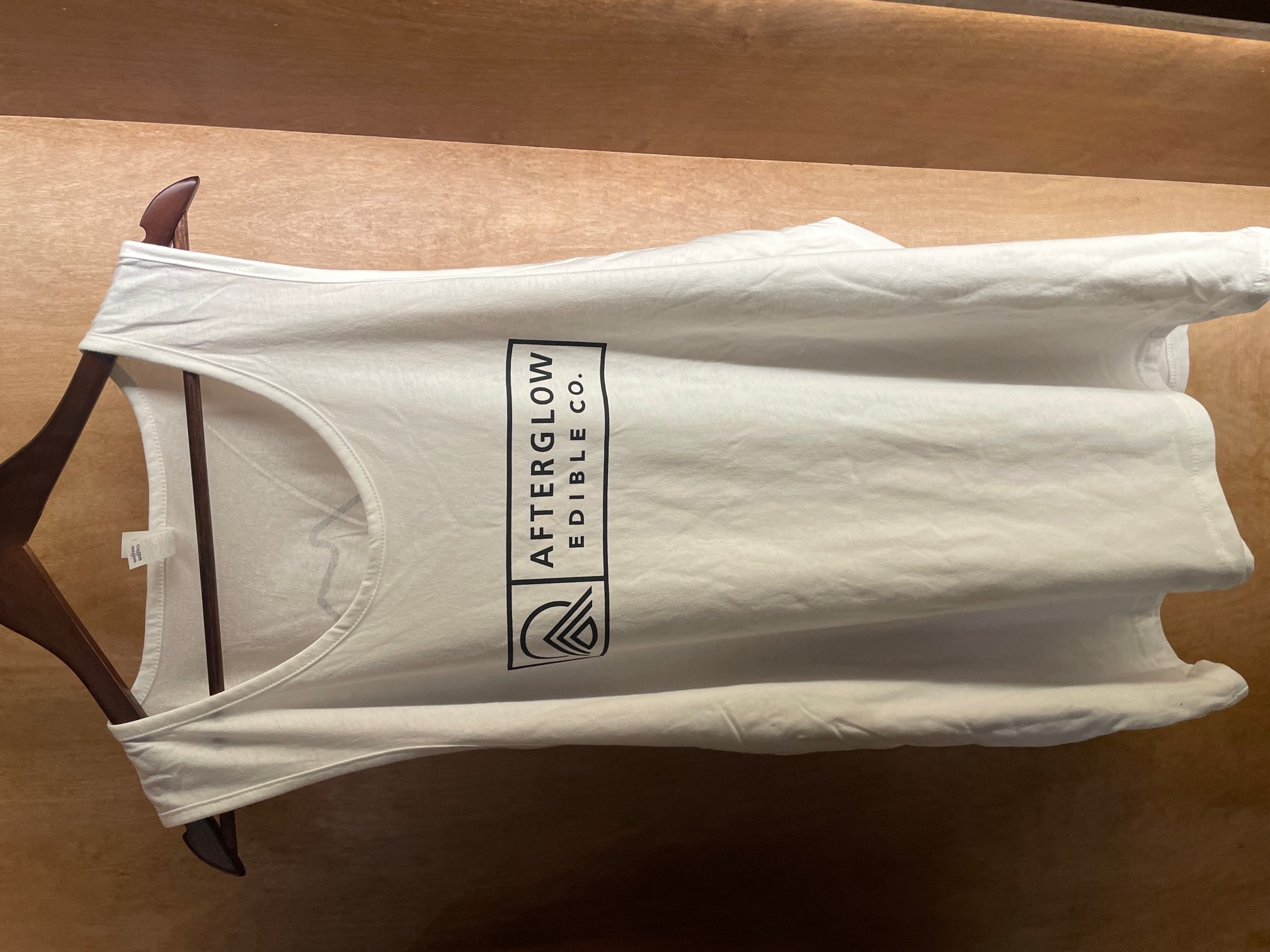 Photograph of product: Afterglow White Tank Top Medium