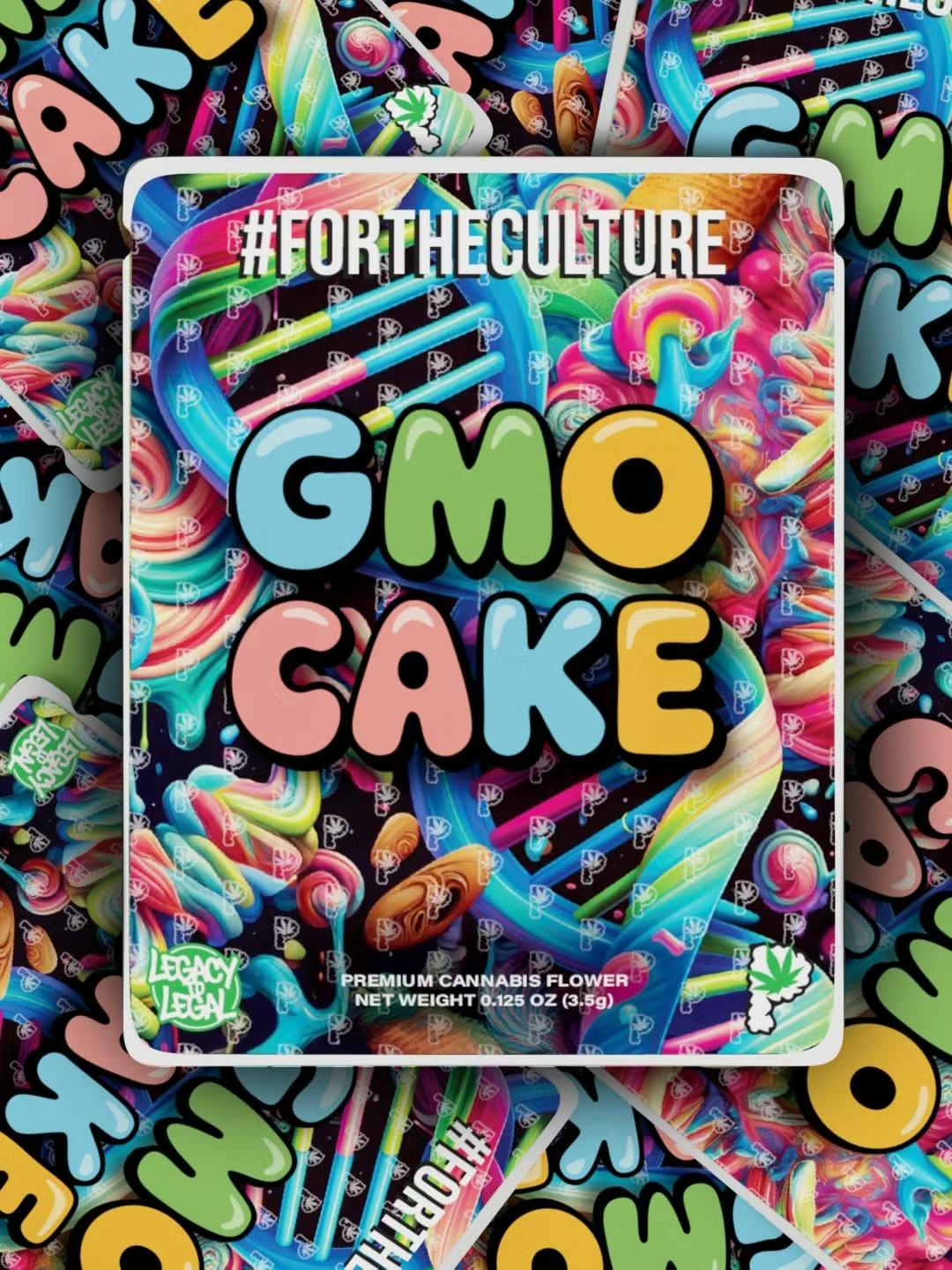Photograph of product: GMO Cake 3.5g