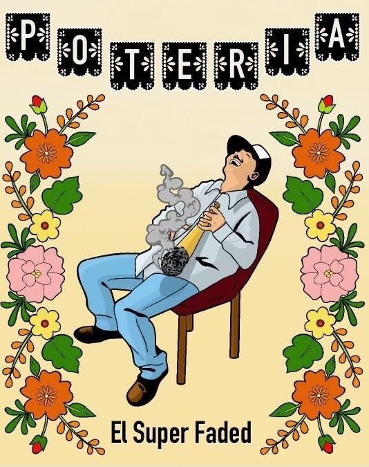 Photograph of product: POTERIA - FLOWER - EL SUPER FADED PURPLE FIZZ - 7G