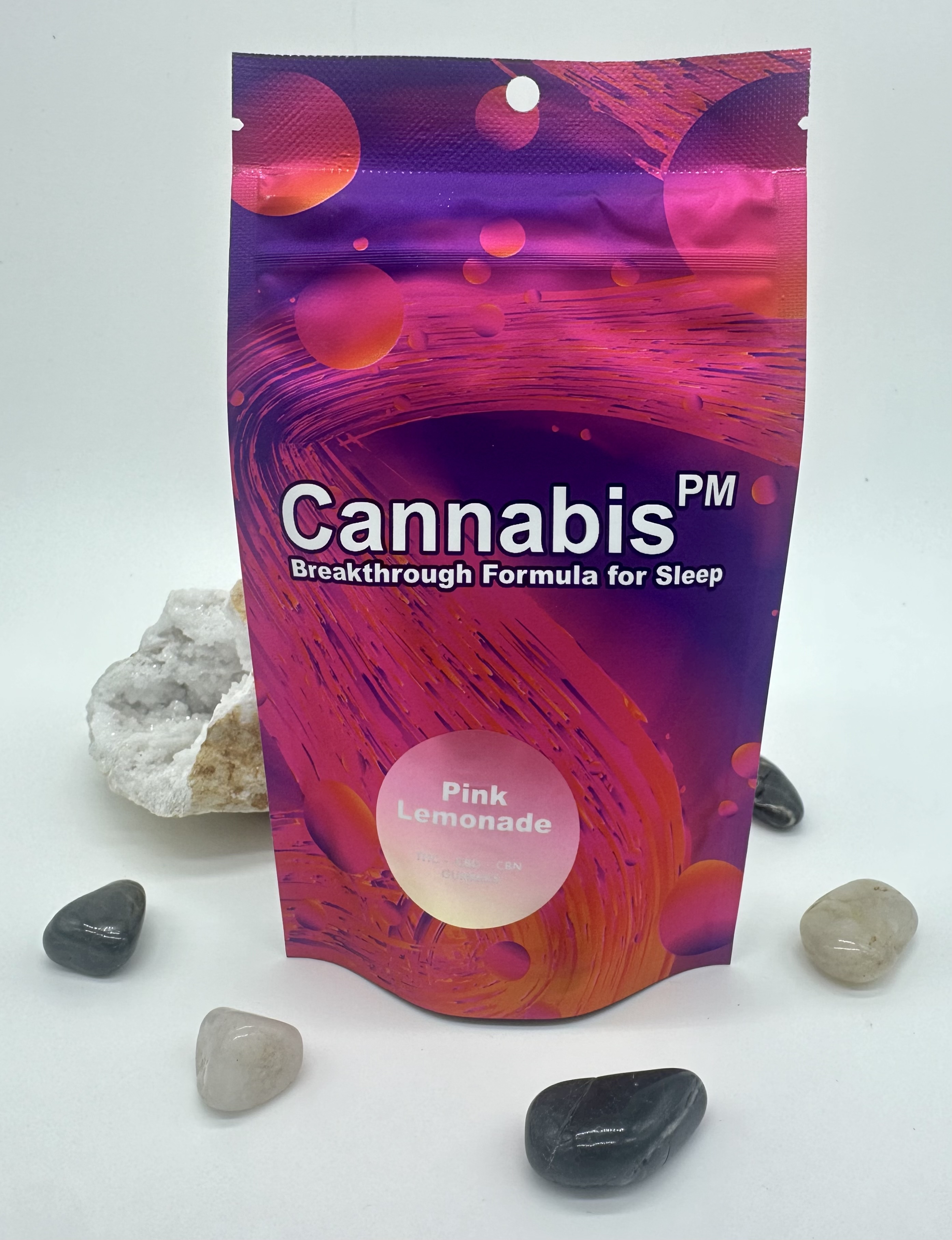 Photograph of product: Oui'd PM - Pink Lemonade Gummies 50mg