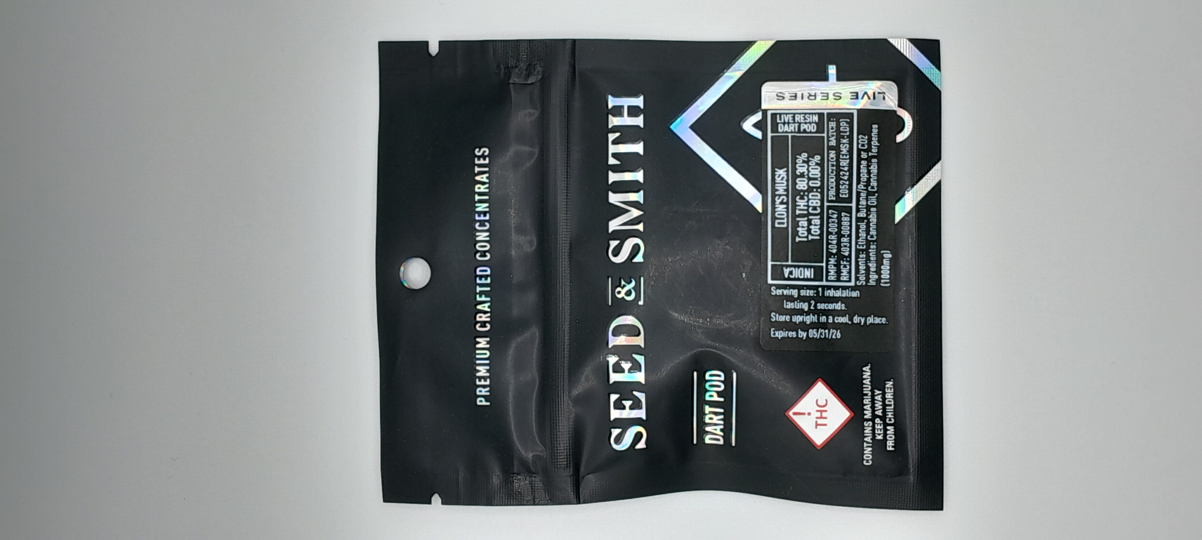 Photograph of product: DART POD LIVE RESIN 1000MG - (EMSK) ELON'S MUSK