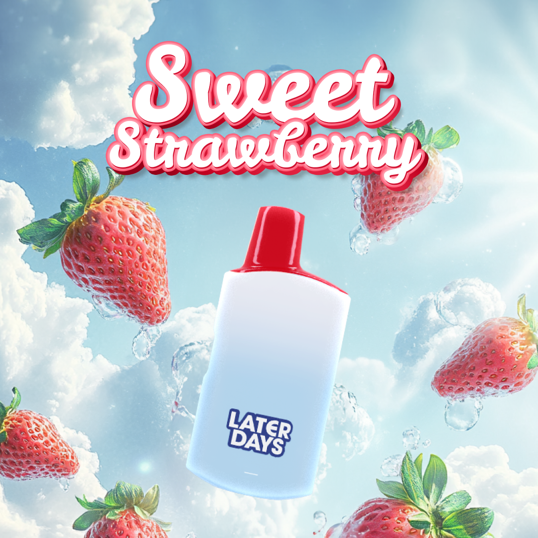 Photograph of product: Later Days Sweet Strawberry (S) AIO Disposable 1g