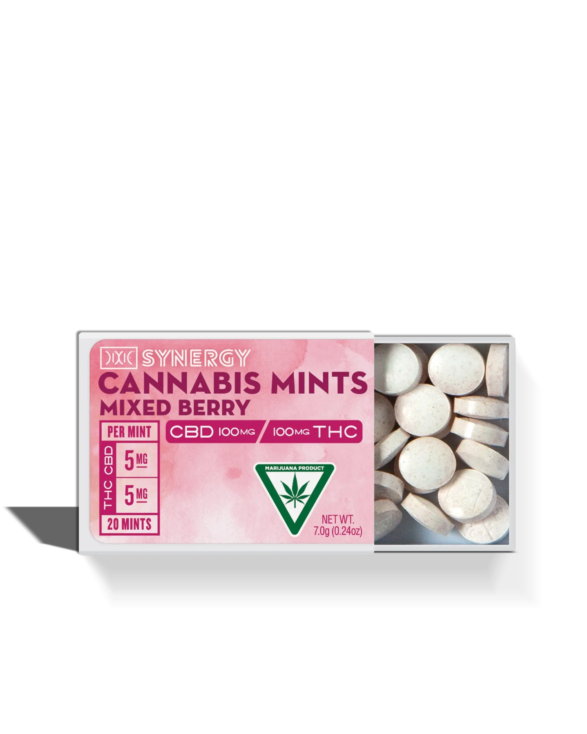 Photograph of product: Dixie | Mixed Berry | Infused Edible Mints | 100mgTH-oui : 100mgCBD