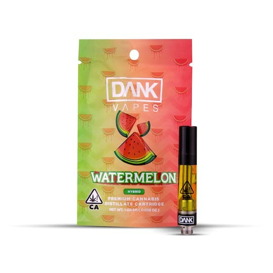 Photograph of product: DANK - 1g Vape Cart - Watermelon (H)