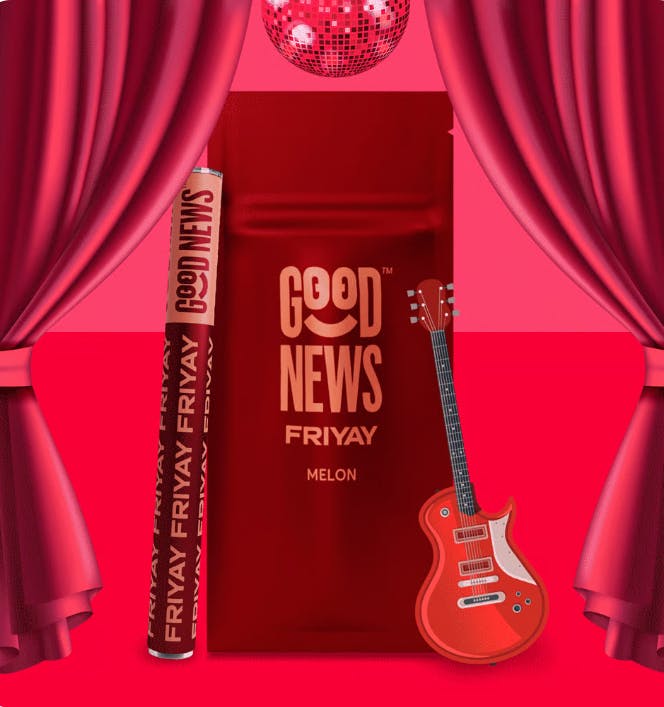 Photograph of product: Friyay (Melon) 1g Vape Pen - Good News