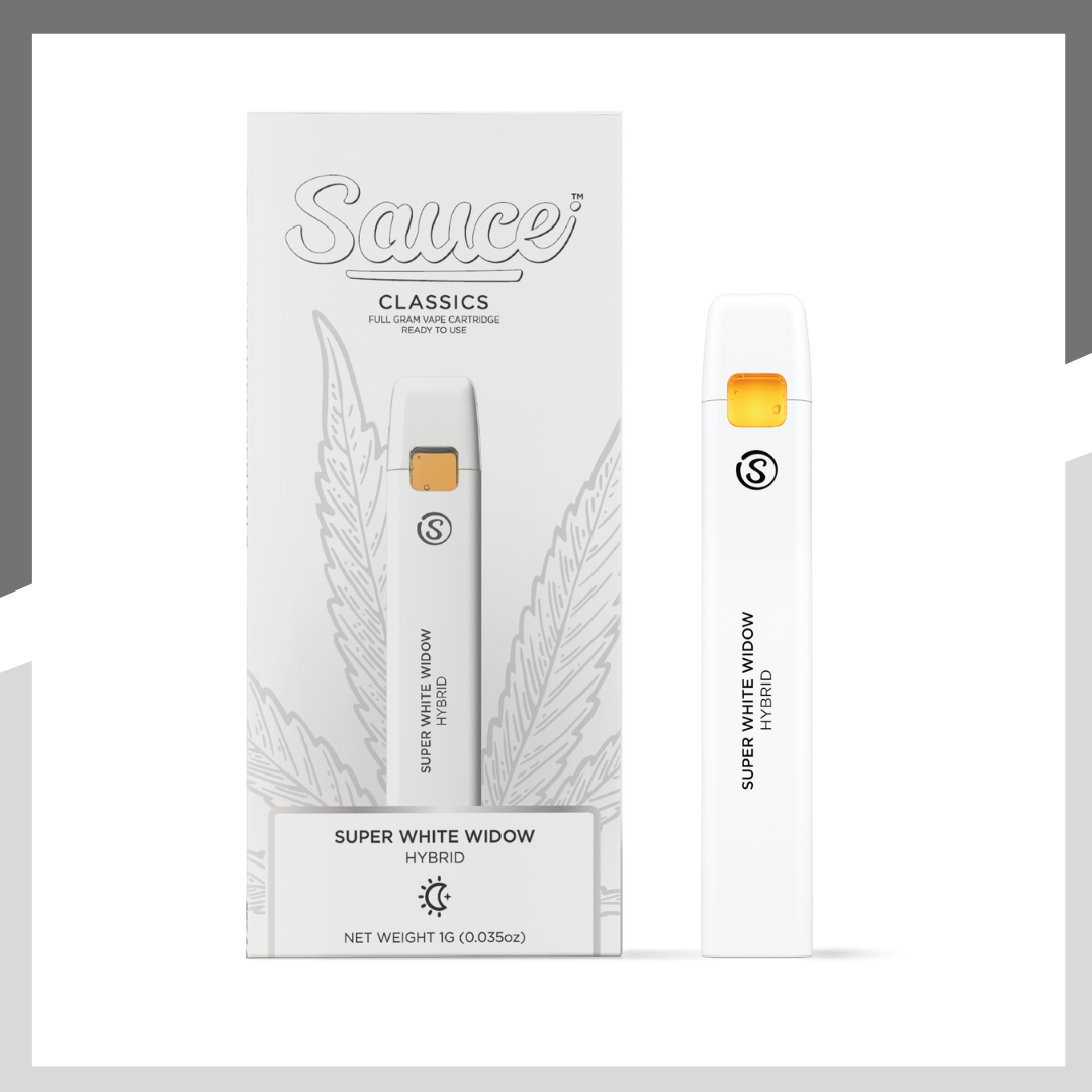 Photograph of product: Hybrid Super White Widow | Distillate Disposable Vape