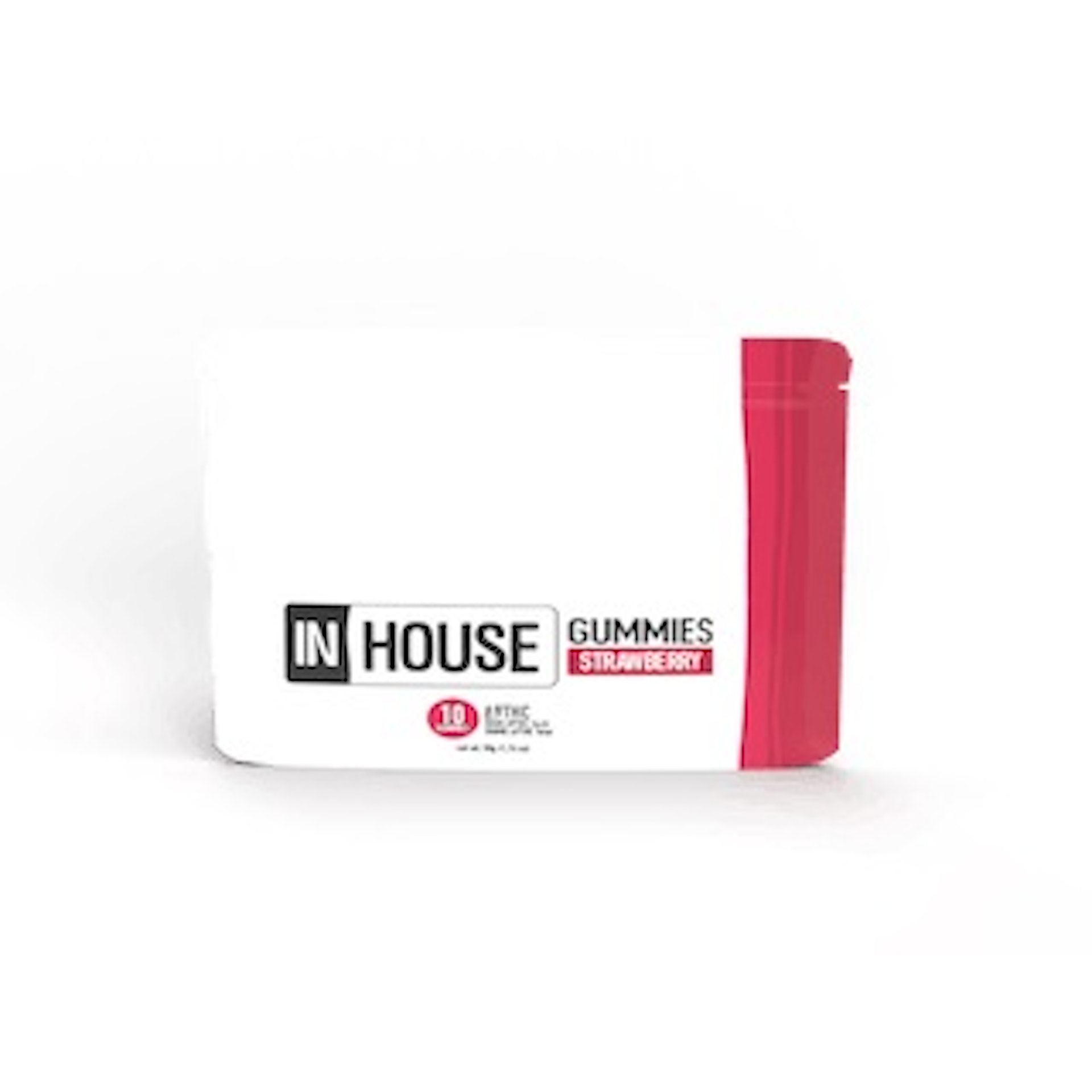 Photograph of product: In House - Strawberry - 10mg Chews Fast Acting Chew