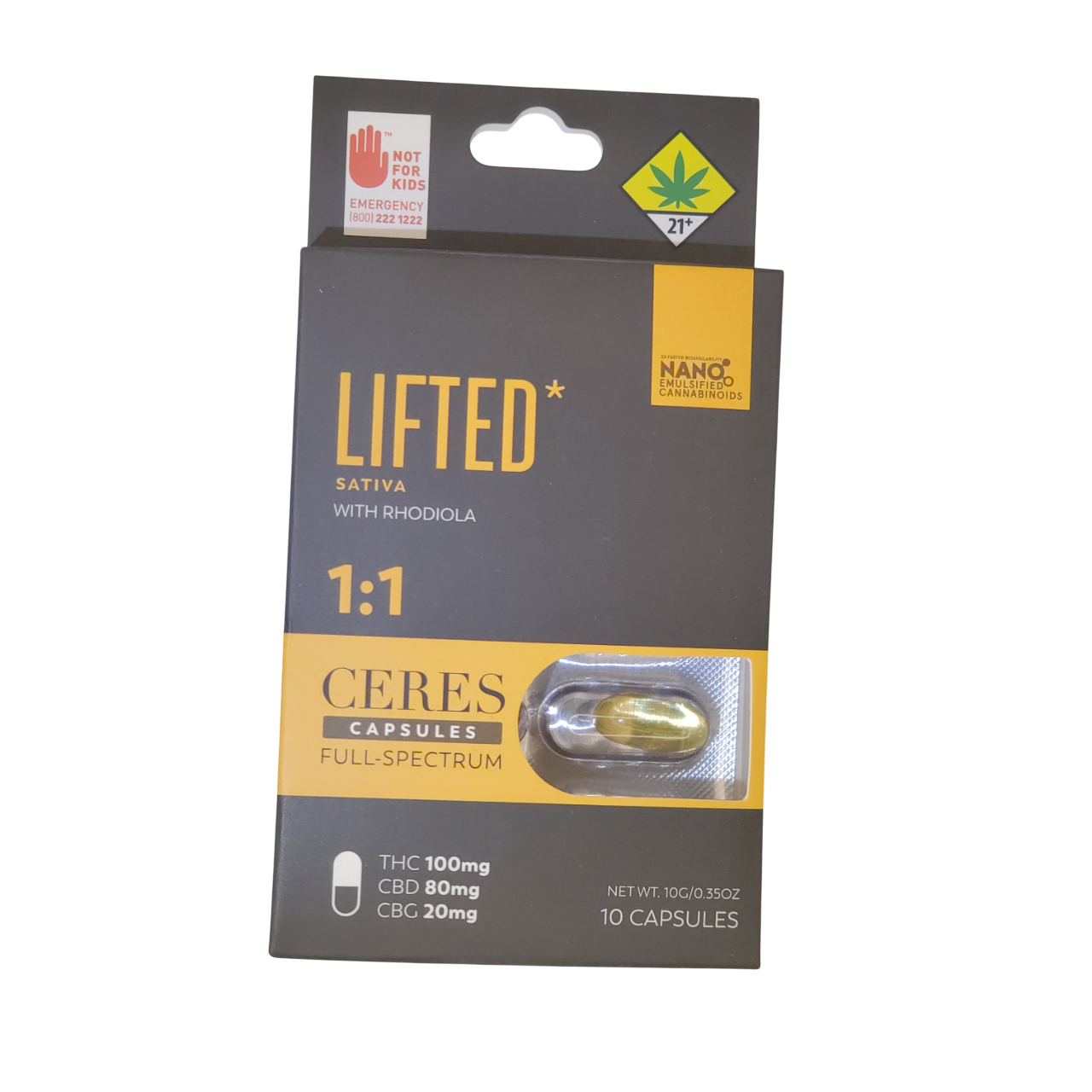 Photograph of product: Ceres Capsules Lifted Oui'd 1:1 10pk