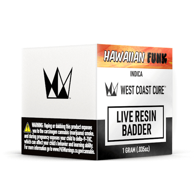 Photograph of product: Hawaiian Funk | 1g Live Resin Badder - 