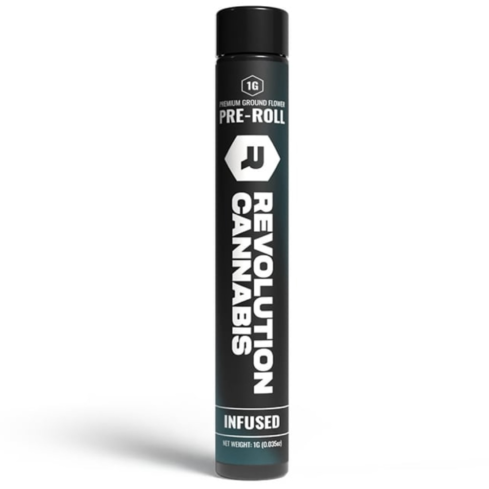 Photograph of product: Infused Pre-Roll | Revolution | Blueberry [with Blueberry Clementine TH-ouia Sugar]
