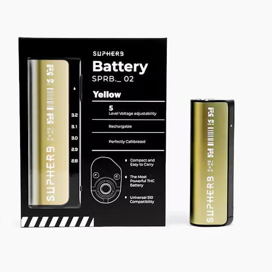 Photograph of product: V2 YELLOW BATTERY - 