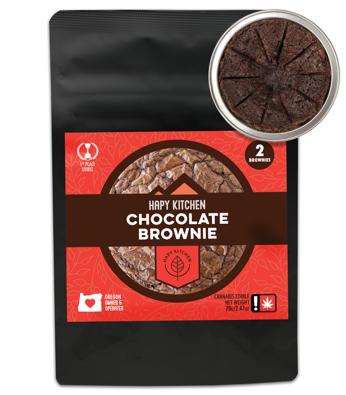 Photograph of product: Happy kitchen | 100mg Chocolate Brownie |