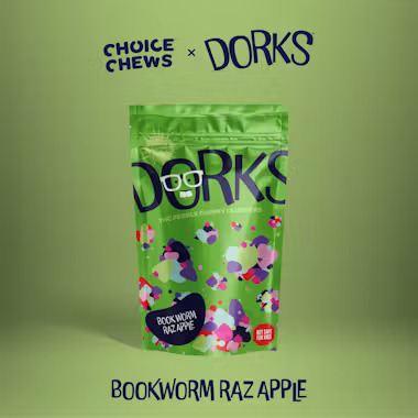 Photograph of product: Choice - 200mg Dorks - Book Worm Raz Apple (Hybrid)
