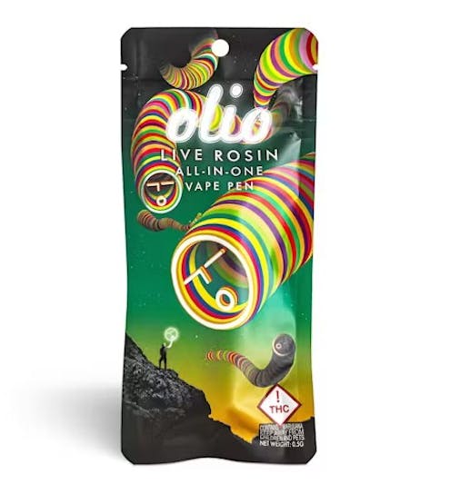 Photograph of product: Olio | Rainbow Roller Live Rosin | Disposable Vaporizer | 0.5g