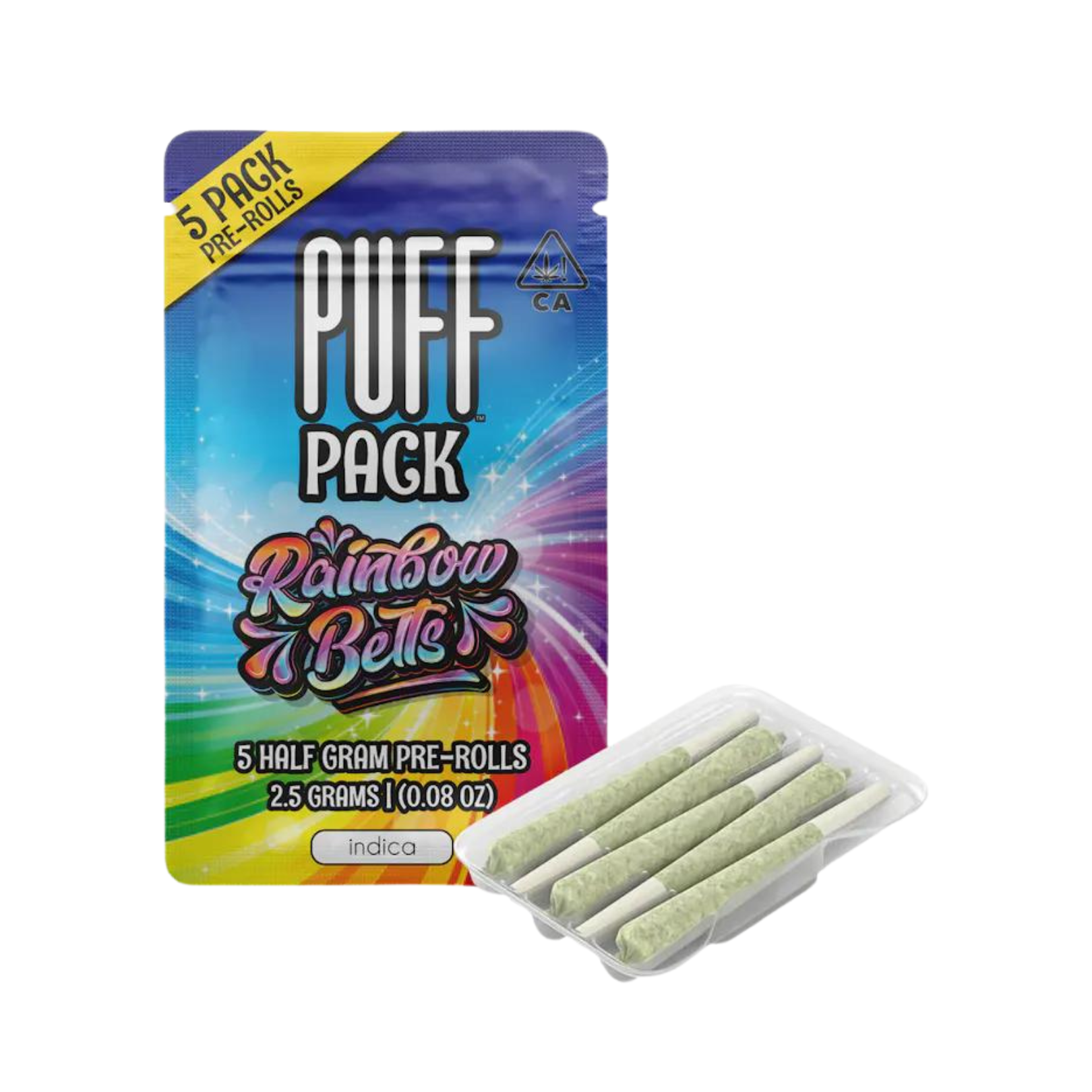 Photograph of product: RAINBW BELTS 5PK PREROLLS