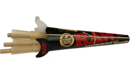 Photograph of product: RAW Classic PreRolled Cones 1" Size 6 Per Pack