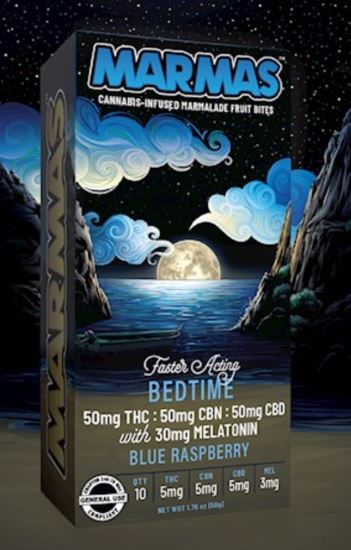 Photograph of product: Blue Raspberry 1:1:1 CBN + Melatonin | 10pk