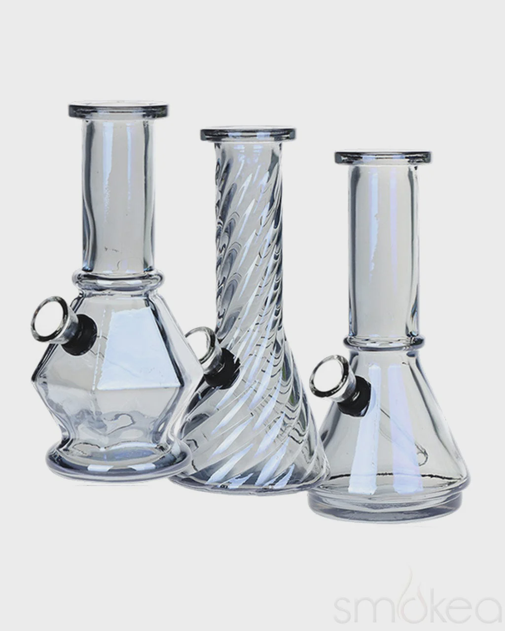 Photograph of product: SeshGear Crystalline Beaker Mini Glass Water Pipe 6" (Smoky)