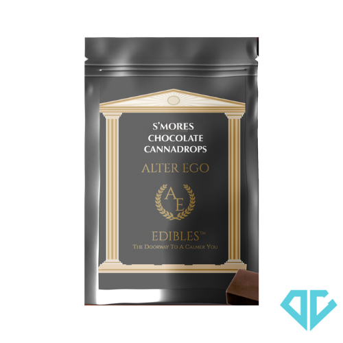 Photograph of product: Alter Ego Smores Chocolate Cannadrops 200mg