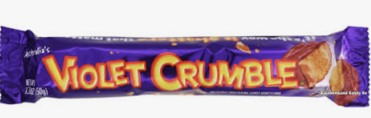 Photograph of product: VIOLET CRUMBLE HONEYCOMB CANDY