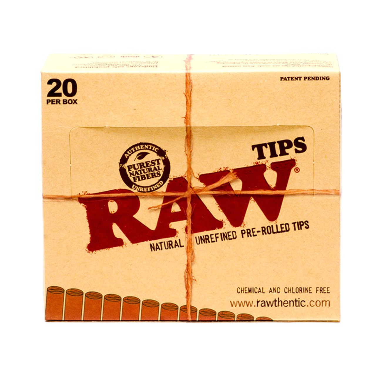 Photograph of product: RAW - Pre-Roll Tips | 50 Tips/Pk