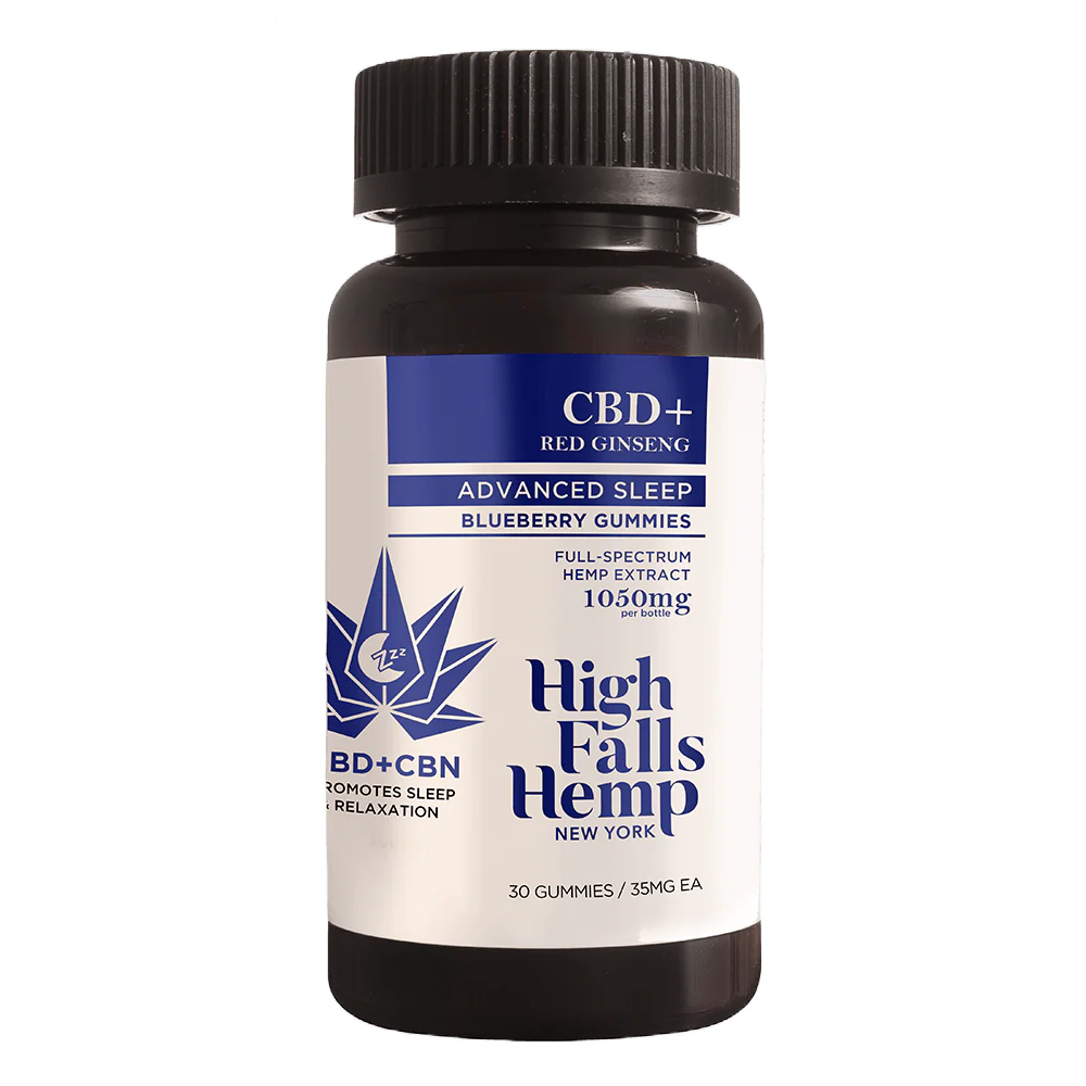 Photograph of product: Advance Sleep CBN+CBD Blueberry 30 pack Gummies | 1050mg