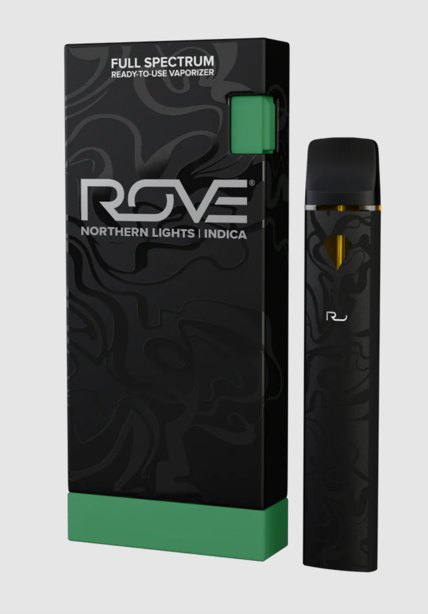 Photograph of product: Rove | Northern Lights | Live Resin & Diamonds | 1g All In One Vape